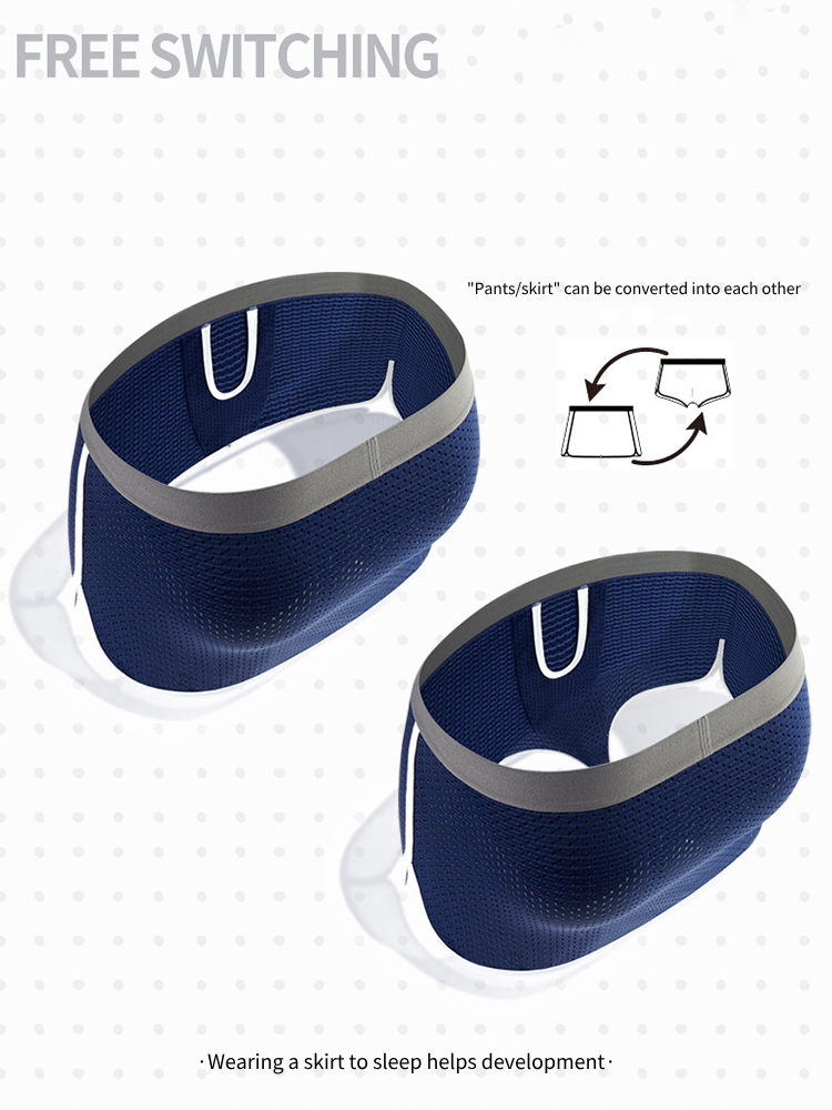 Men's  Button Casual U-Shaped Roman Skirt Dual-Purpose Arrow Pants Underwear