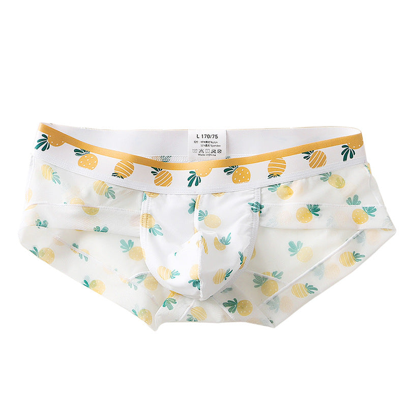 4 Pack Men’s Flower Print Pouch Briefs