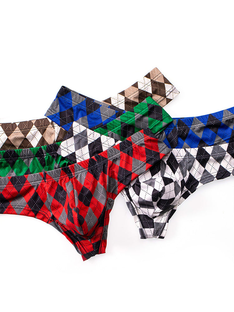 Men’s Low-Rise U-Convex Print Thong