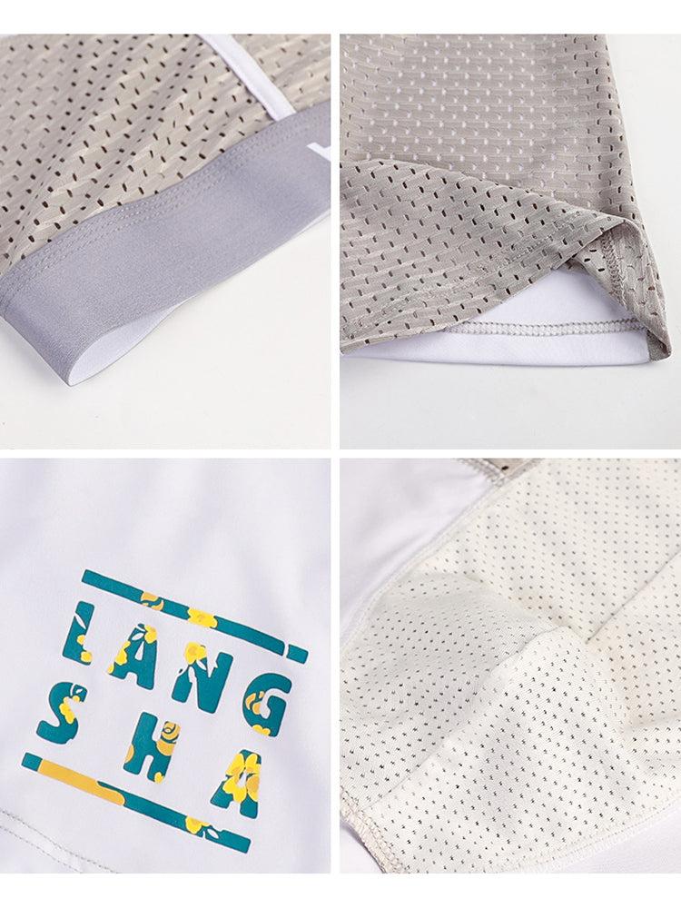 Men's Anti-Chafing Sports Boxer Briefs with Spacious Pouch