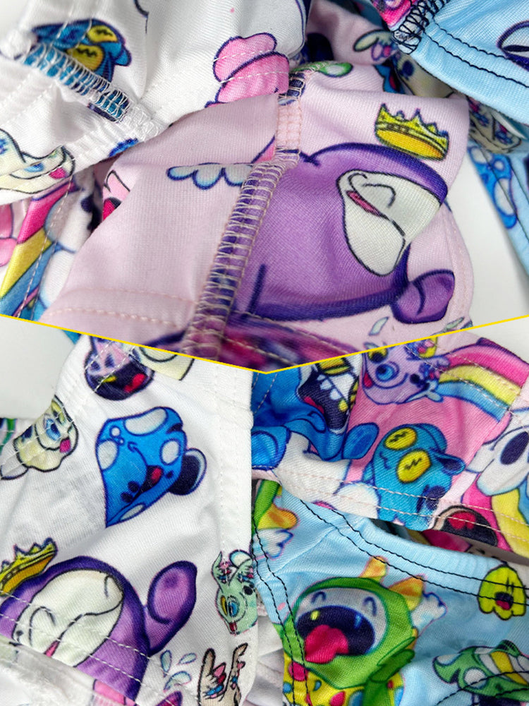 2 Pack Men's Low-Rise Sexy Print Thong