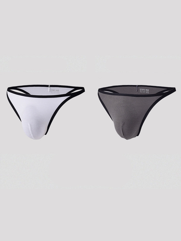 2 Pack Men's Low-Rise Eco-Friendly Lightweight Thong
