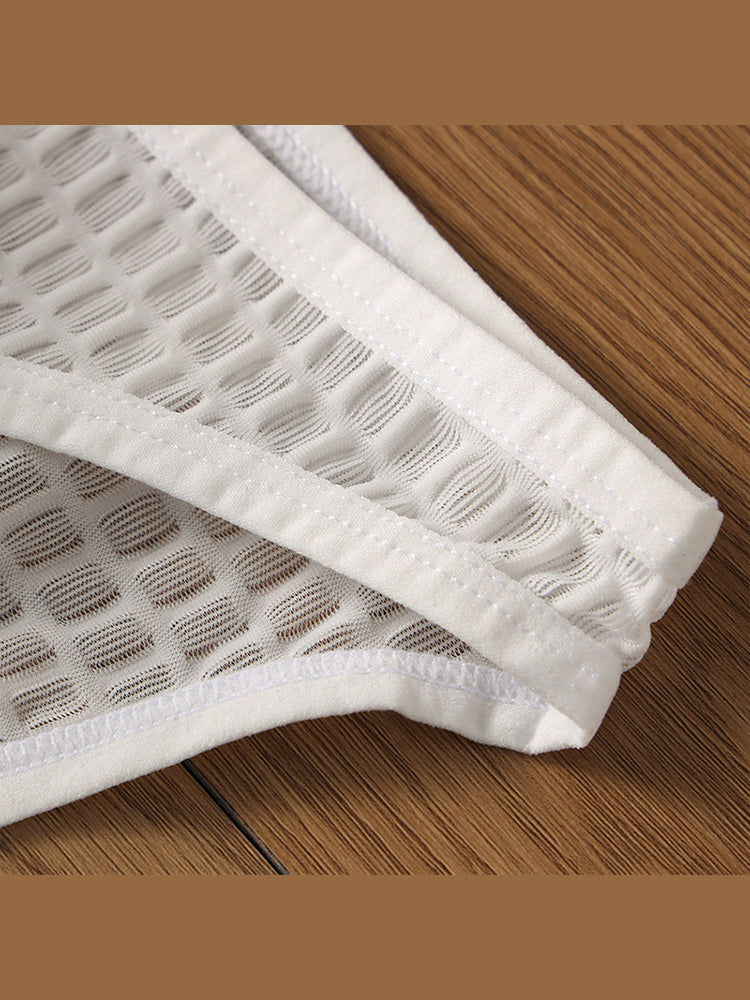 2 Pack Men's Solid-Color Checkered Briefs