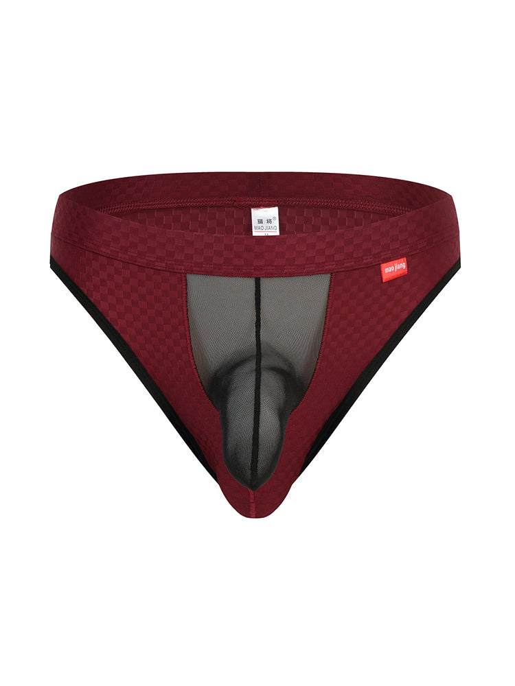 2 Pack Men's Sexy Thongs with Transparent Elephant Trunk