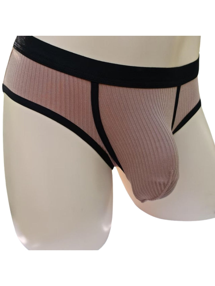 3 Pack Men's Seamless Comfort Large Supportive Pouch Sexy Low-Rise Briefs