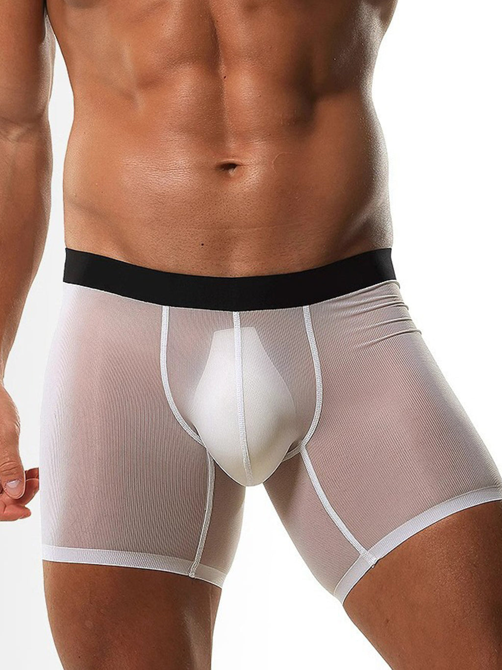 2 Pack Men’s Breathable Athletic Mesh Boxer Briefs