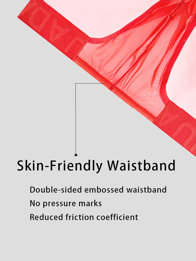 2 Pack Ultra-Thin Men's Breathable Semi-Transparent Sexy Bikini