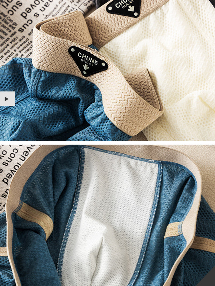 3 Pack Men’s Breathable Trunks – Soft and Skin-Friendly Comfort