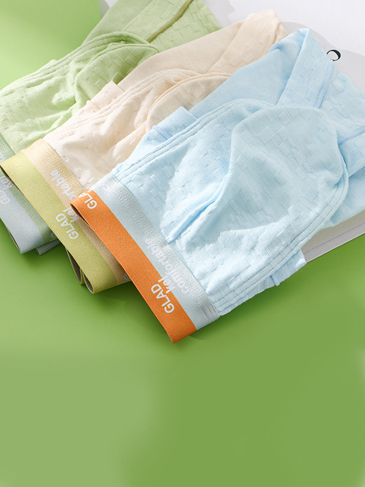 3 Pack Men's Baby Cotton High-Stretch Skin-Friendly Breathable Briefs