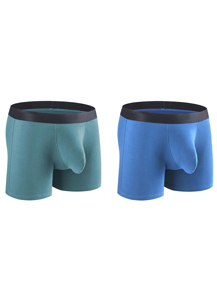 Men's Separate Big Pouch Long Boxer Briefs