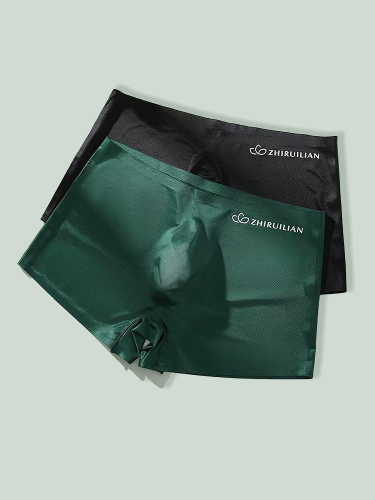 2-pack Men's Translucent Seamless 3D Pocket Trunks