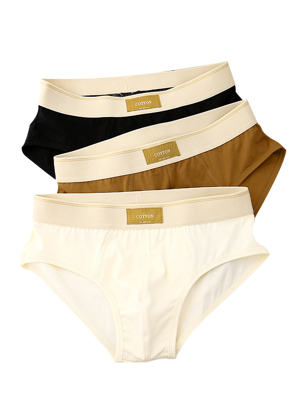 3 Pack Men’ Breathable Stretch-Cotton Briefs