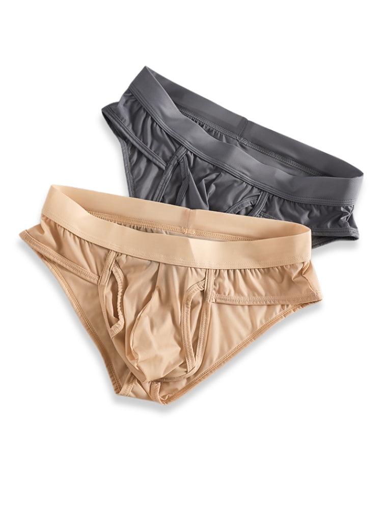 3 Pack Men's Fly Opening Supportive Pouch Stretch Premium Briefs