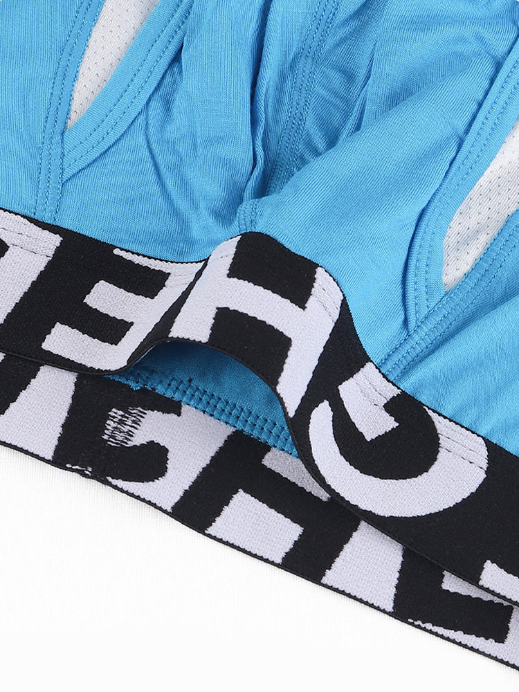 2 Pack Men's Separated Pouch Side Vent Design Trunks