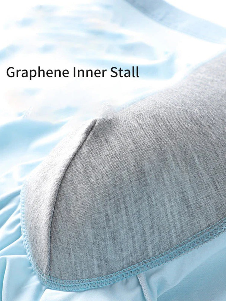 3 Pack Men's Ultra-thin Ice Silk Seamless Solid Trunks