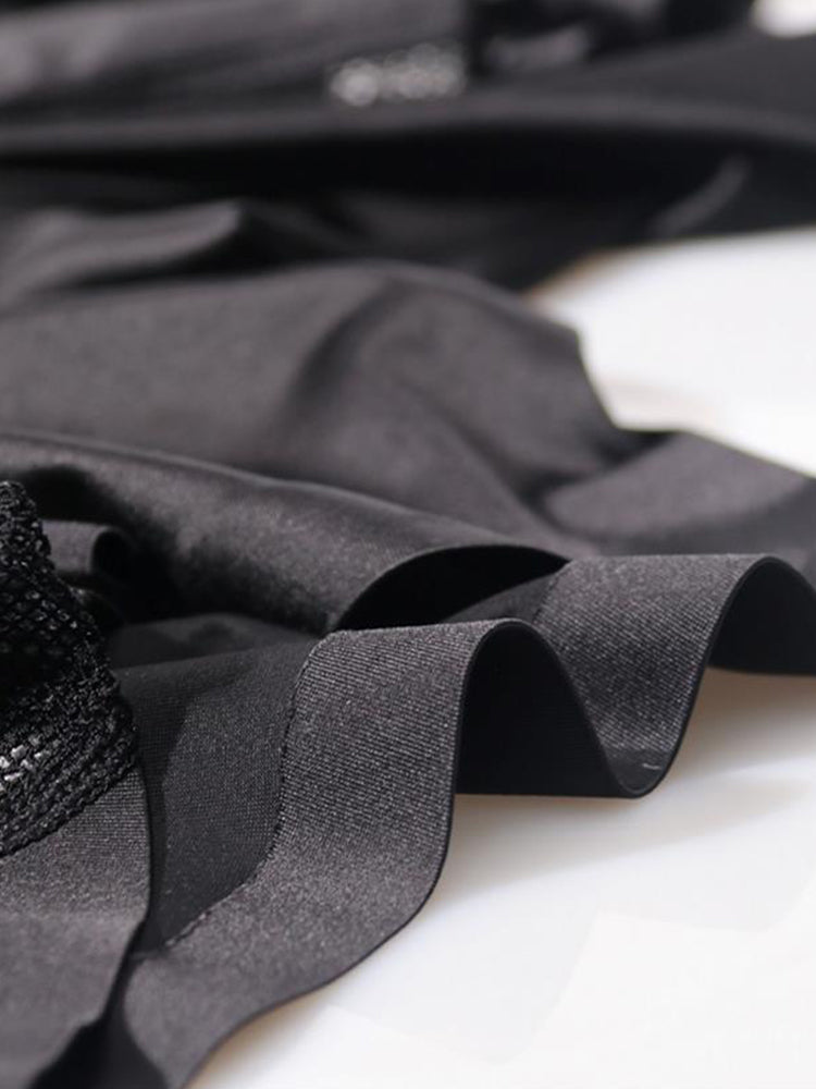 2 Pack Men's Workout Anti-Chafing Quick-Dry & Breathable Mesh Stretch Boxer Briefs