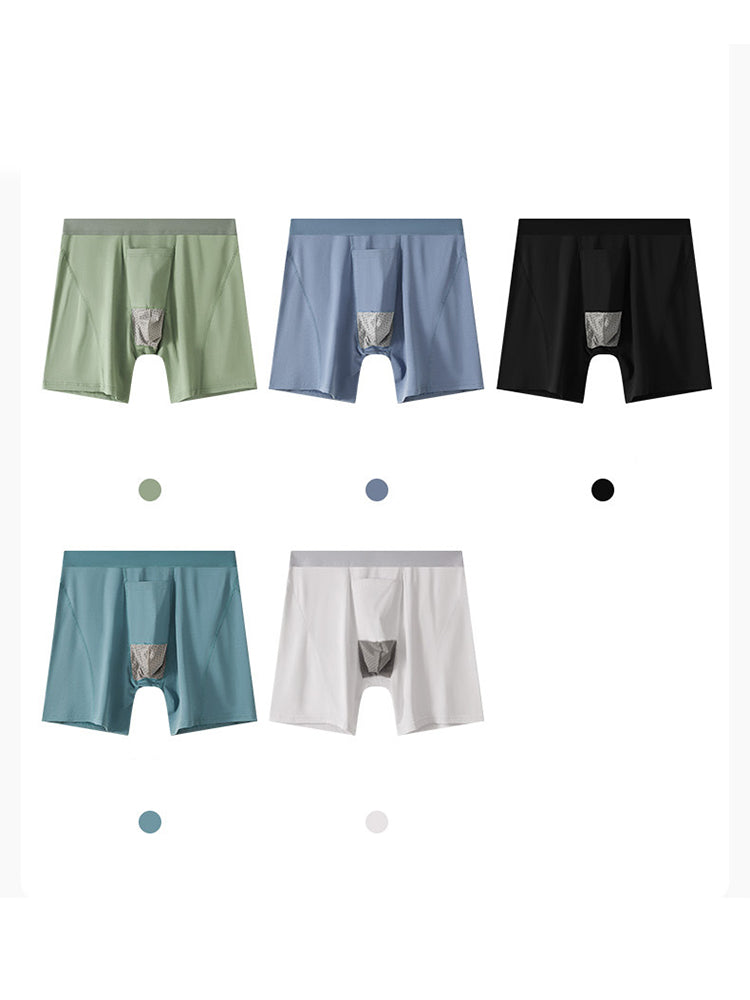 2 Pack Men's Gun Bullet Separation Casual Sports Breathable Cotton Mid-Rise Midway Briefs