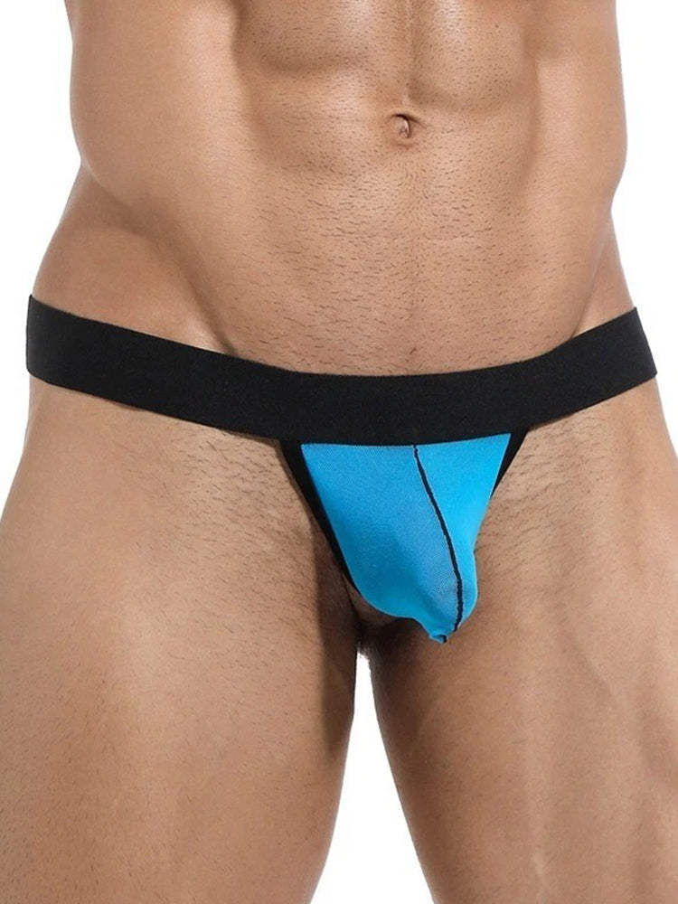 4 Pack Men's Single Pouch Ice Silk Sexy Thong