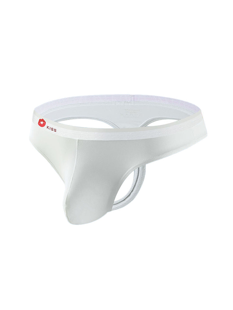 3 Pack Men's Ice Silk Sexy U-Shaped Pouch Kiss Thong