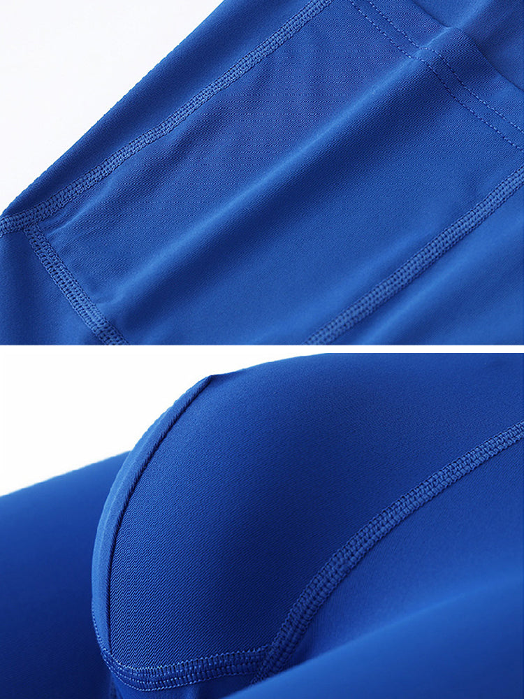 2 Pack Men’s Compression Boxer Shorts with Side Pocket