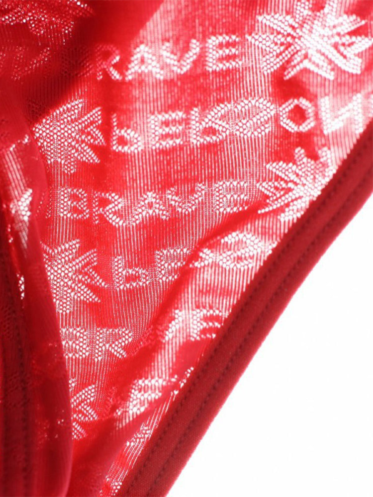 3-pack Men's Lace Obscure Embossed G-String Thong