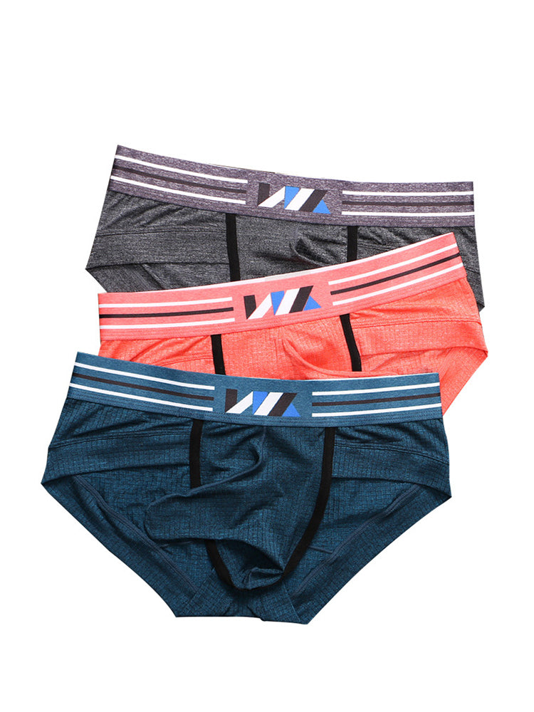 2 Pack Soft Separated Pouch Mens Briefs