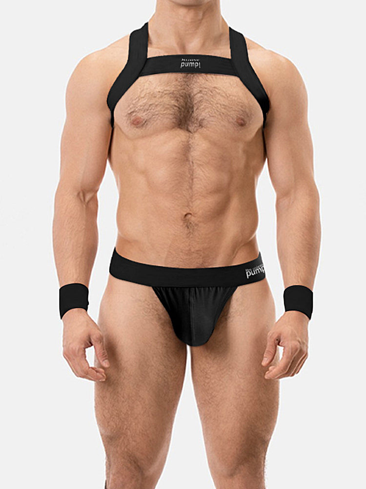 Men's Sporty Cut Anti-Chafing Stretch Fit Shoulder Strap & Underwear