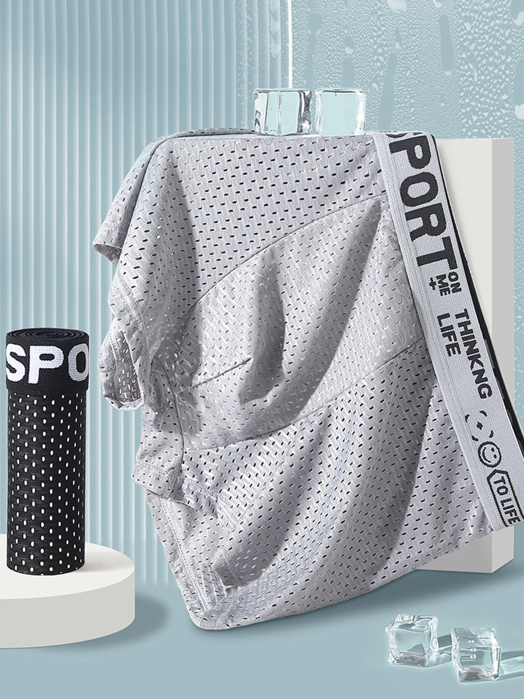 6 Pack Men’s Contour Pouch Mesh Trunks