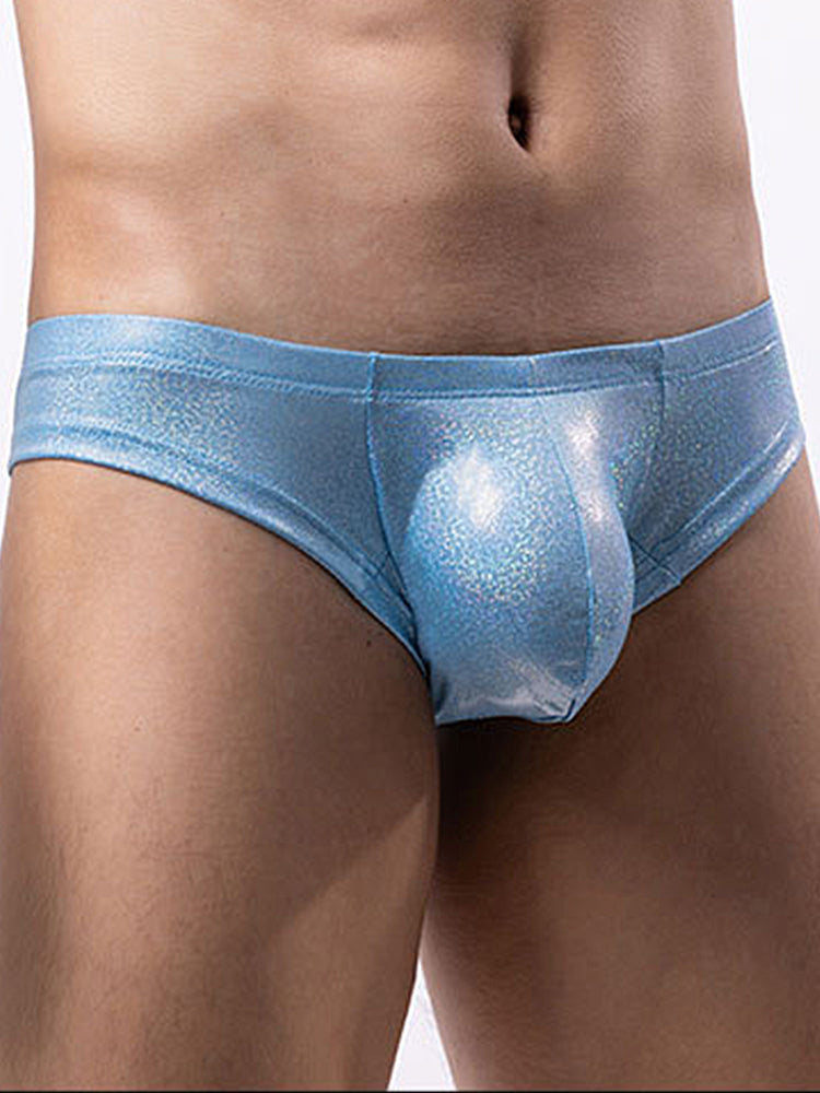 3 Pack Men's Sparkle Thongs in Solid Colors