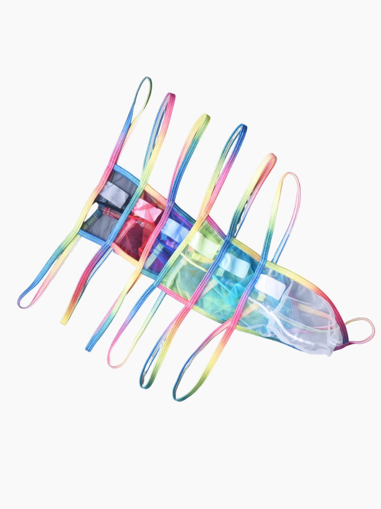 3 Pack Men's Sexy Lightweight & Airy Sporty Cut Anti-Chafing Strings