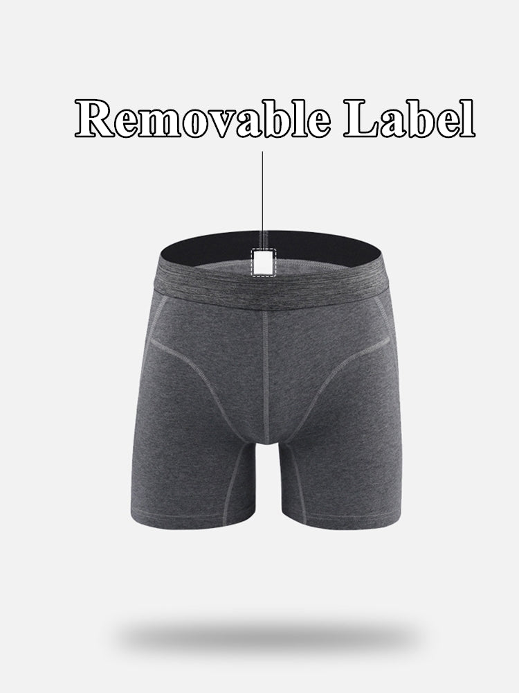 Men's Sport Anti-Chafing Cotton Boxer Briefs