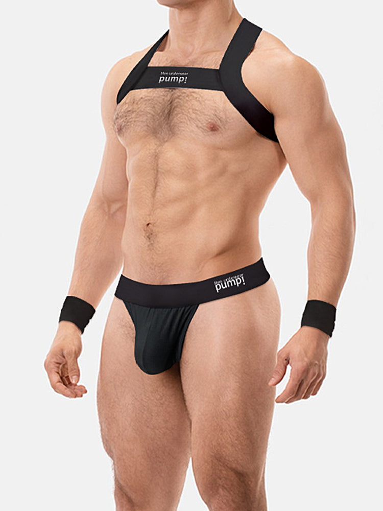 Men's Sporty Cut Anti-Chafing Stretch Fit Shoulder Strap & Underwear