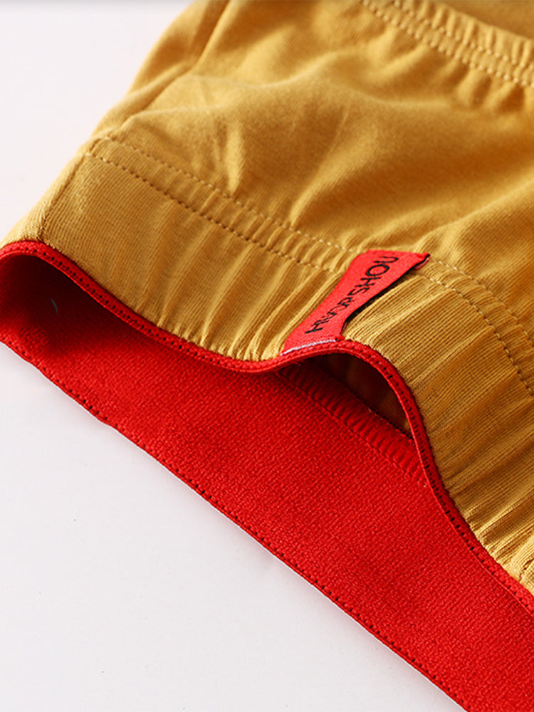 4 Pack Men's Solid Color Cotton Low-Rise Seamless Comfort Briefs