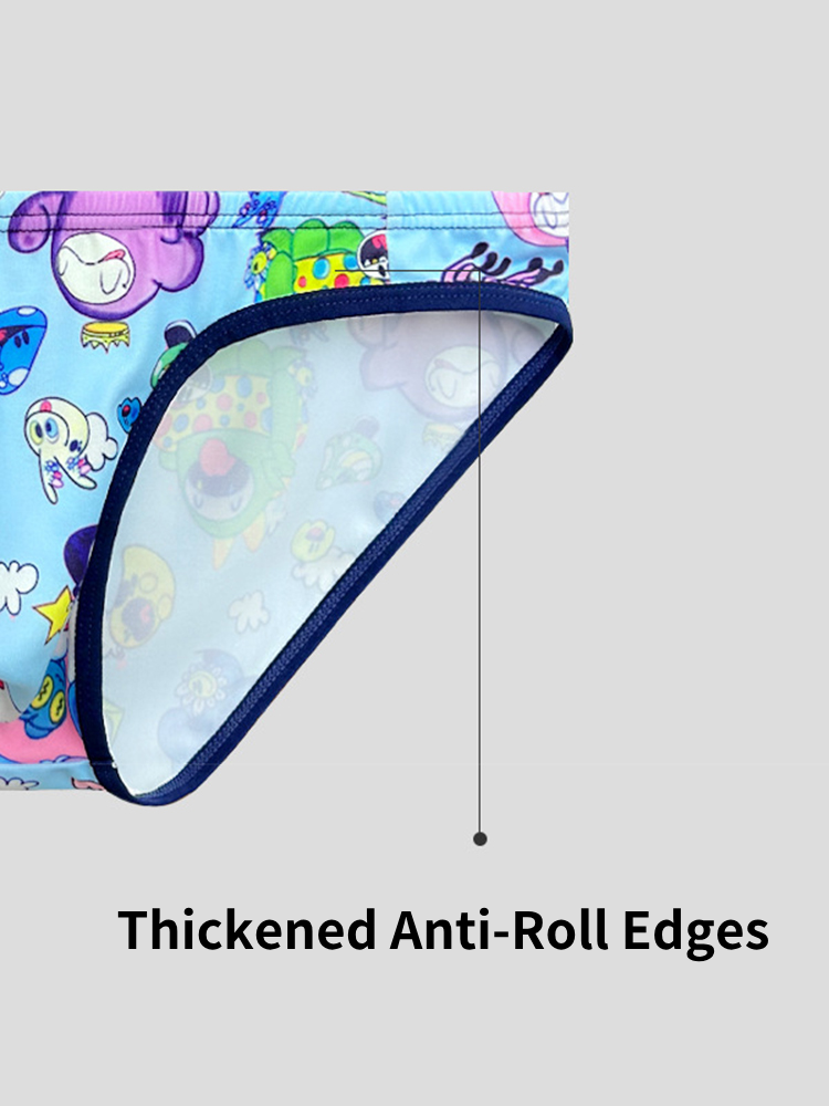 2-pack Men's Breathable Sports Cartoon Print Bikini