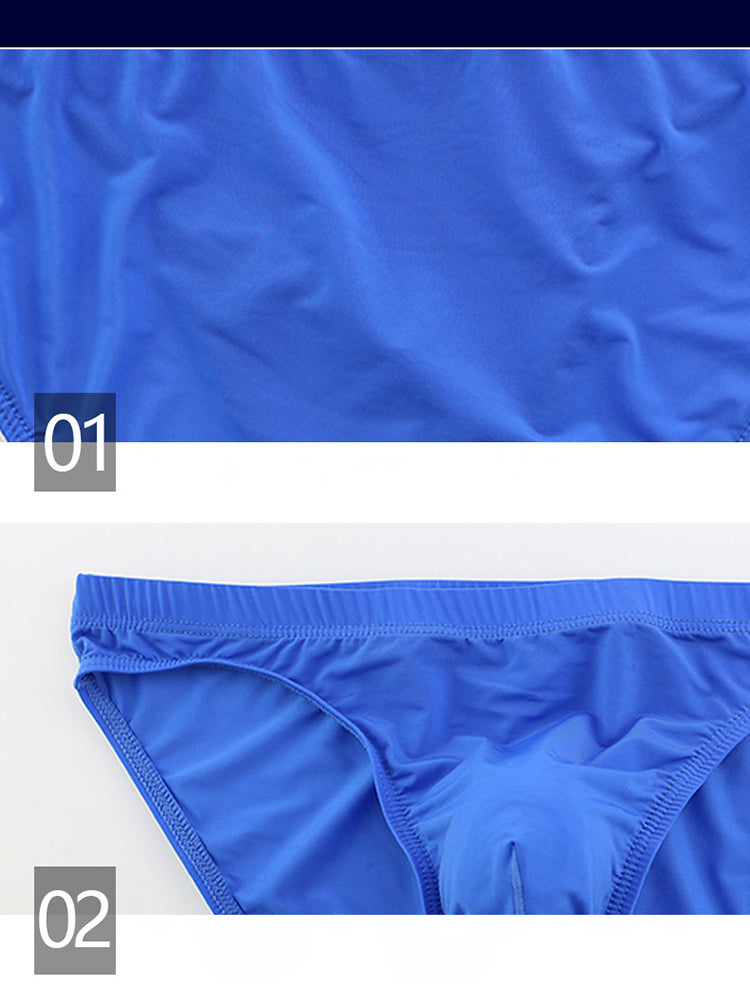 3 Pack Translucent U Convex Pouch Bikini For Men
