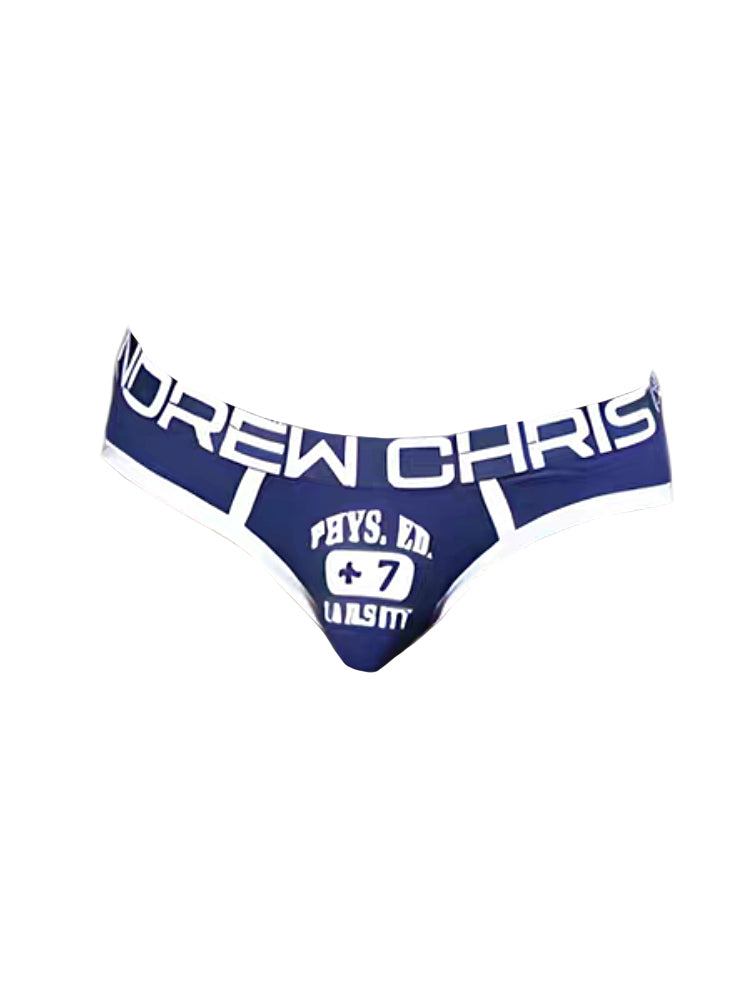 2 Pack Men's Ultra-Soft Printed Low-Rise Sexy Sporty Cut Anti-Chafing Bikini