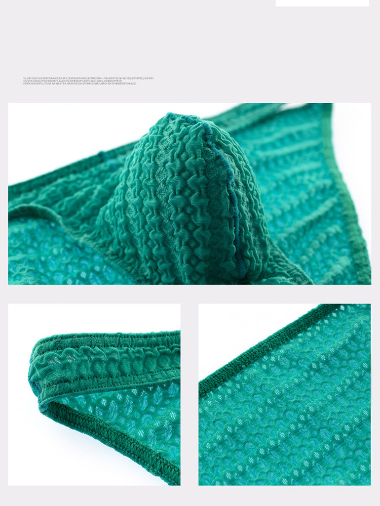 3-pack Men's Low-rise Sexy Mesh Lace Briefs