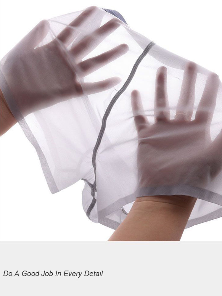Men's Transparent Sexy Ice Silk Seamless Boxer Briefs