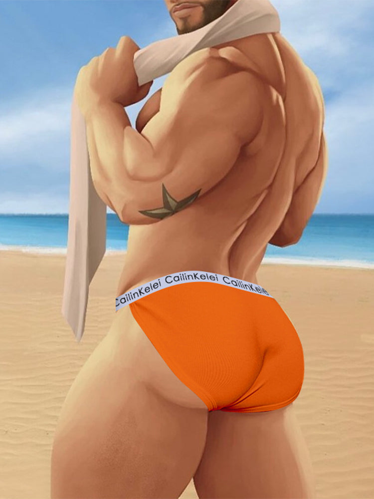 3-pack Men's Ultra Sexy Low Rise U-shaped Convex Pouch Briefs