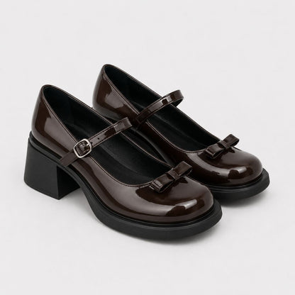 Sweetheart Bow Mary Jane Heels