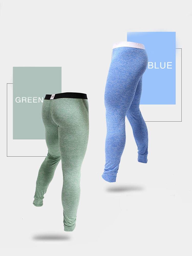Men's U-Convex Pouch Sexy Base Layer Warm Pants Sleep Pants