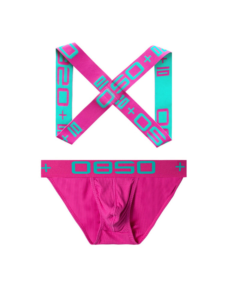 Men's Ultra-Soft Cotton Supportive Fit Activewear Shoulder Strap & Underwear