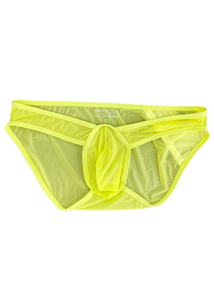 2 Pack Men's Ice Silk Breathable Sexy Low-Rise Anti-Odor Briefs