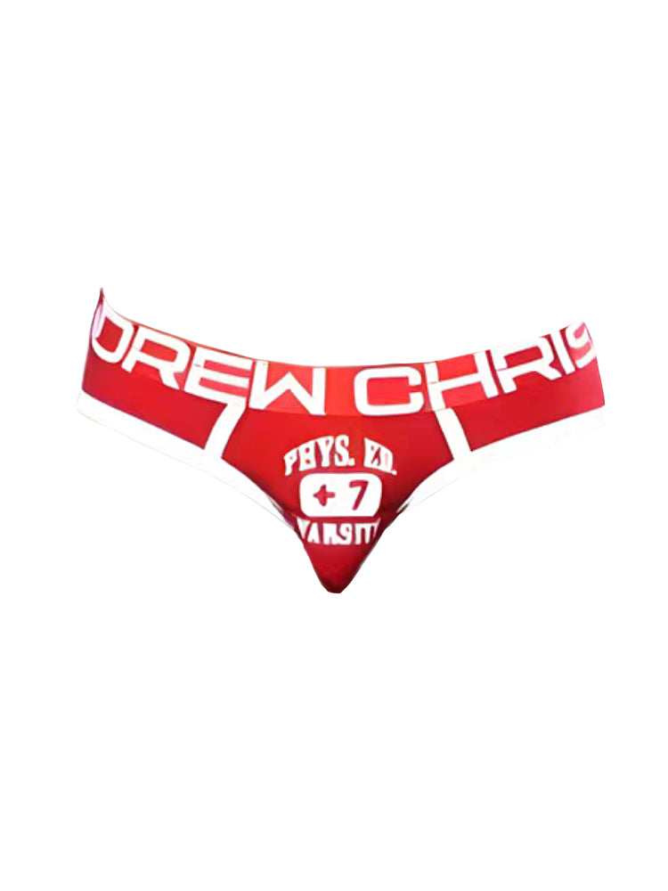 2 Pack Men's Ultra-Soft Printed Low-Rise Sexy Sporty Cut Anti-Chafing Bikini