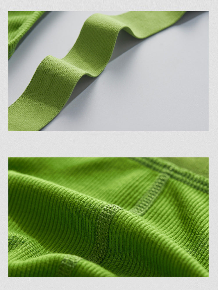 2 Pack Men's Ribbed U-Pouch Sexy Jockstrap