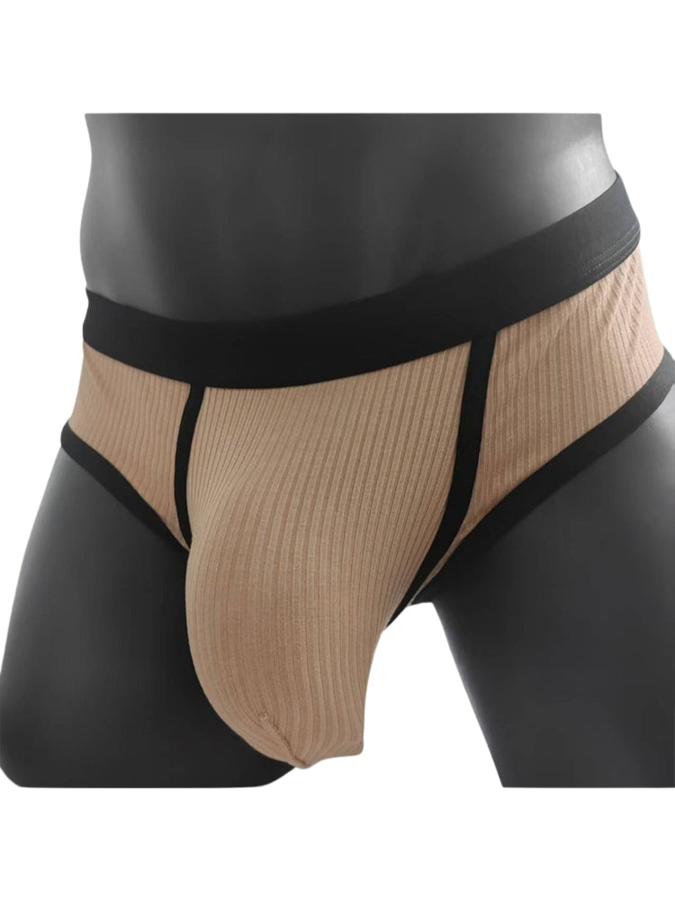 3 Pack Men's Seamless Comfort Large Supportive Pouch Sexy Low-Rise Briefs
