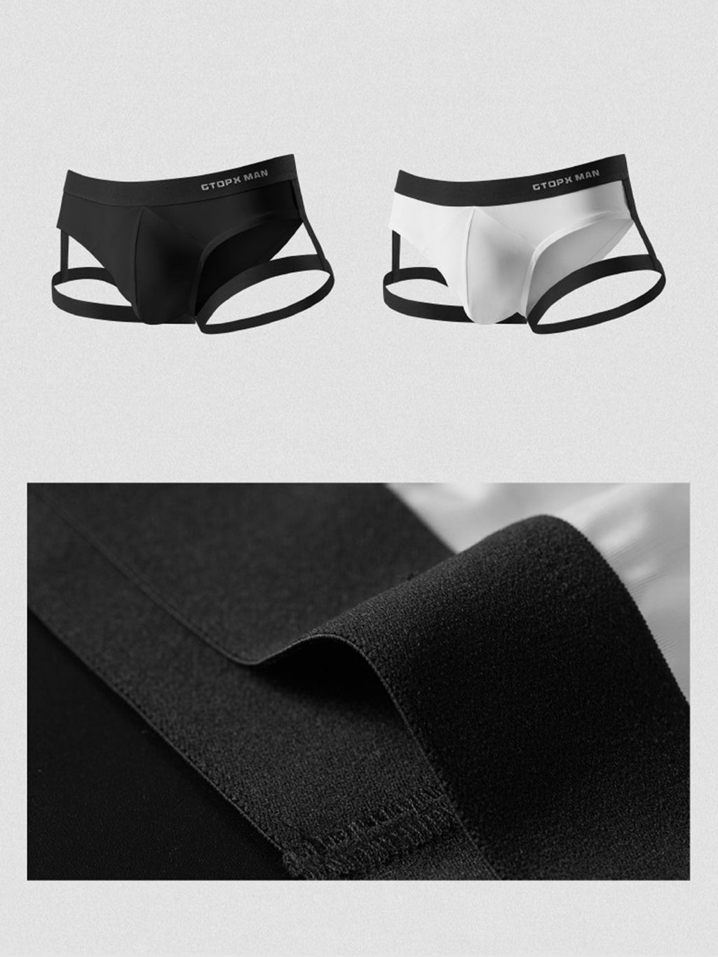 Men's Sexy U Convex Garter Briefs