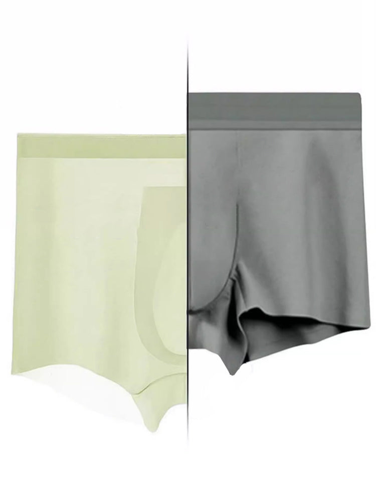 2 Pack Men's Ultra-Thin Ice Silk Quick-Dry Trunks