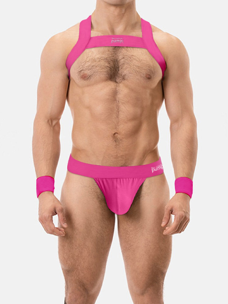 Men's Sporty Cut Anti-Chafing Stretch Fit Shoulder Strap & Underwear