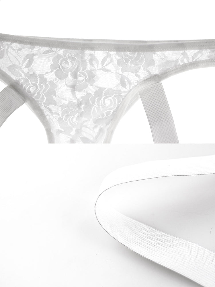 2-pack Men's Lace See-through Thongs